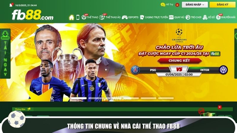 Thông tin chung về nhà cái thể thao FB88
