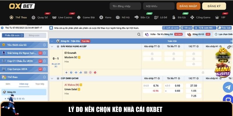 Lý do nên chọn kèo nhà cái Oxbet